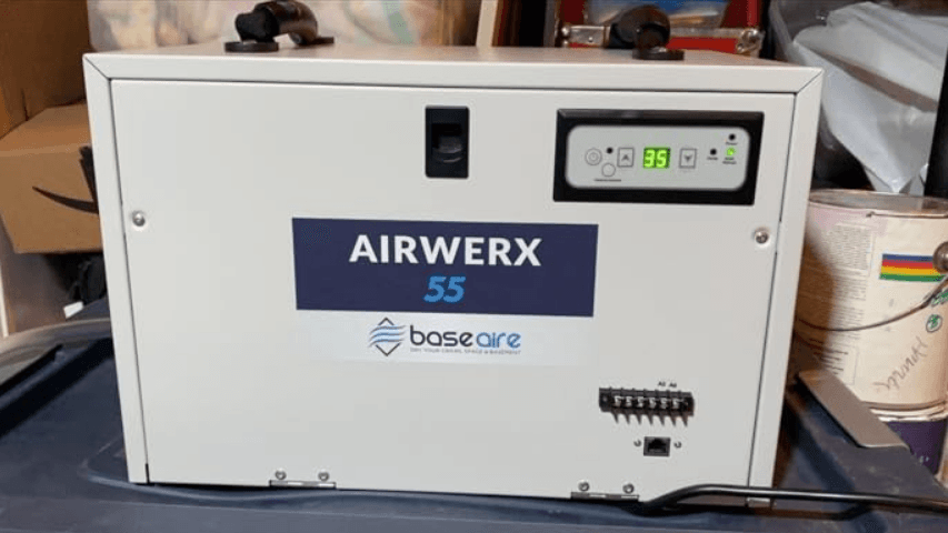 BaseAire AirWerx55 Basement Crawl Space Dehumidifier-featured