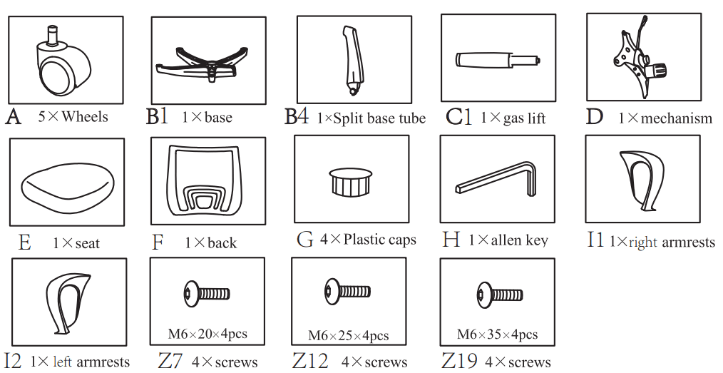 BestOffice Home Office Chair Ergonomic Desk Chair Assembly-2