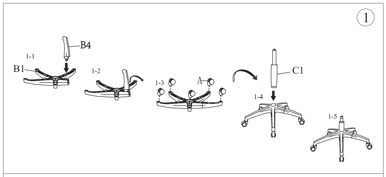 BestOffice Home Office Chair Ergonomic Desk Chair Assembly-3