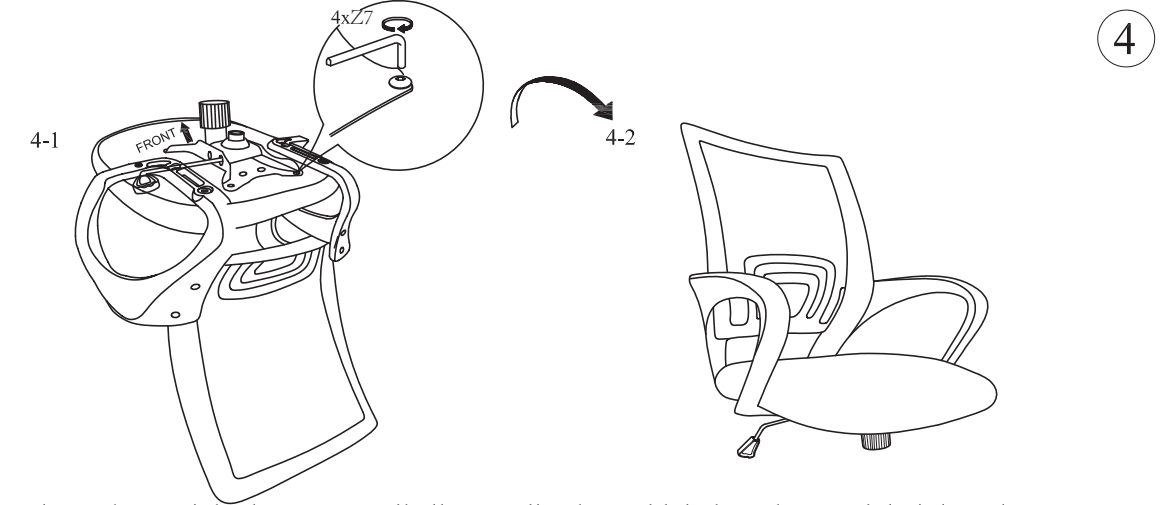 BestOffice Home Office Chair Ergonomic Desk Chair Assembly-6