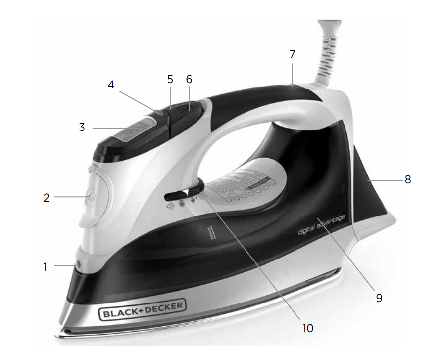 Black and Decker D2030 Iron 1
