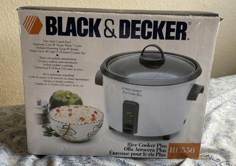 Black and Decker RC400 Rice Cooker User Manual