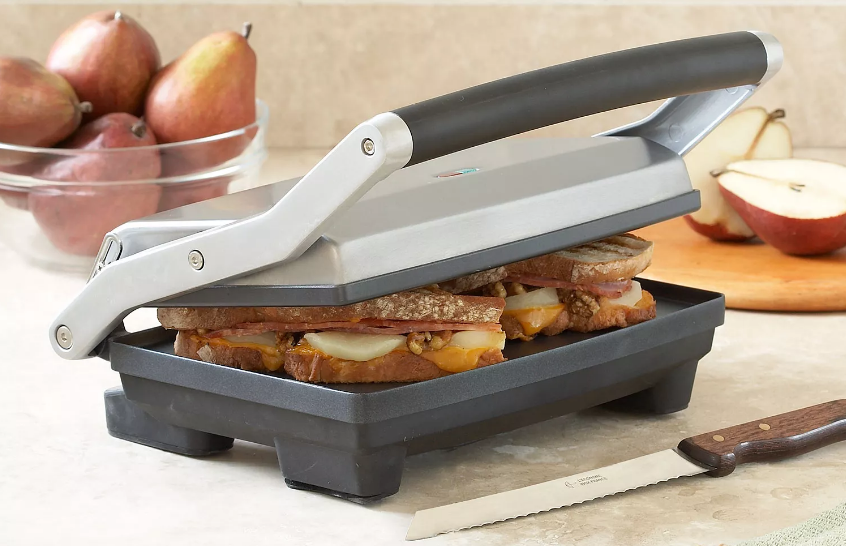Breville BGR700BSS Sear and Press Grill-featured