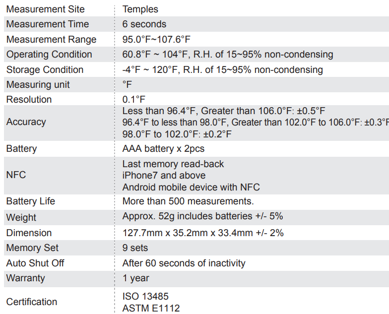 CVS Health KD 2270 Digital Temple Thermometer User Manual CVS Health KD 2270 Digital Temple Thermometer 4