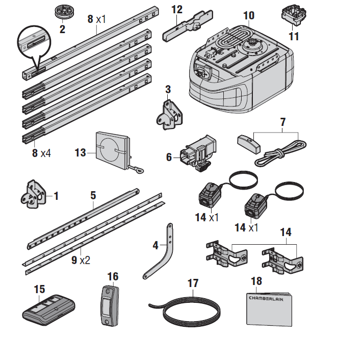 Chamberlain C2102 Garage Door Opener 5