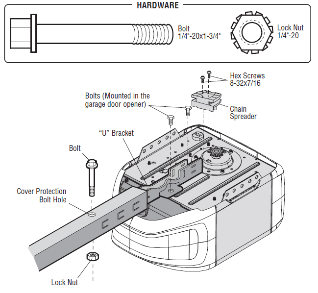 Chamberlain C2102 Garage Door Opener 8