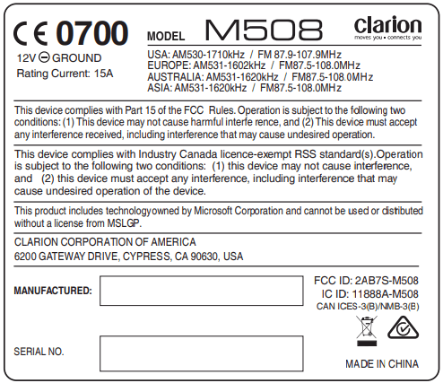 Clarion M508 Digital Media Receiver User Manual Clarion M508 Digital Media Receiver-21