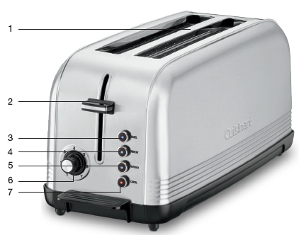 Cuisinart CPT-2500 Long Slot Toaster Instruction Booklet Cuisinart CPT-2500 Long Slot Toaster-1