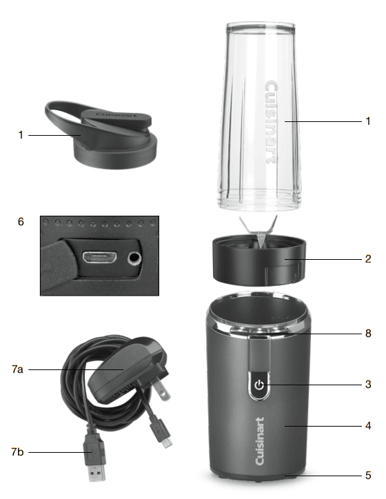 Cuisinart EvolutionX Cordless On the Go Blender User Manual Cuisinart EvolutionX Cordless On the Go Blender-1