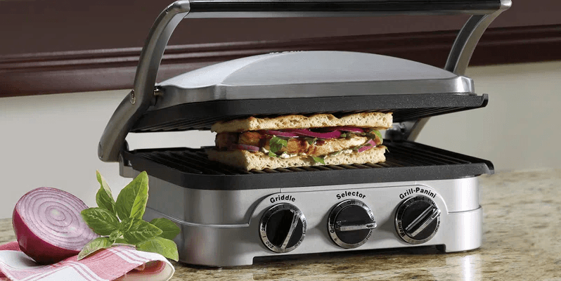 Cuisinart GR-4NP1 Panini Press Steel Griddler Sandwich Maker User Manual Cuisinart GR-4NP1 Panini Press Steel Griddler Sandwich Maker-featured