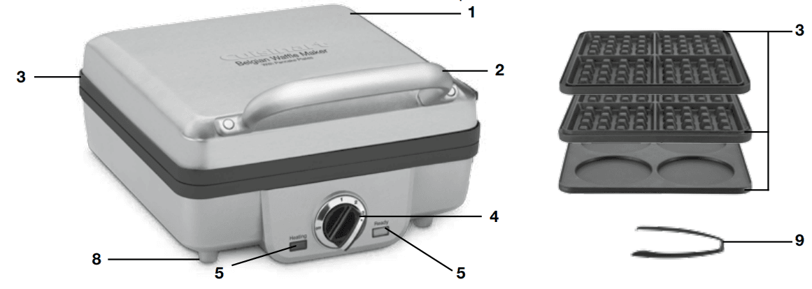 Cuisinart WAF-300P1 Belgian Waffle Maker User Guide Cuisinart WAF-300P1 Belgian Waffle Maker-1