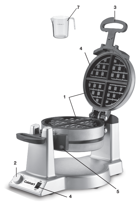 Cuisinart WAF-F40 Double Flip Belgian Waffle Maker-1