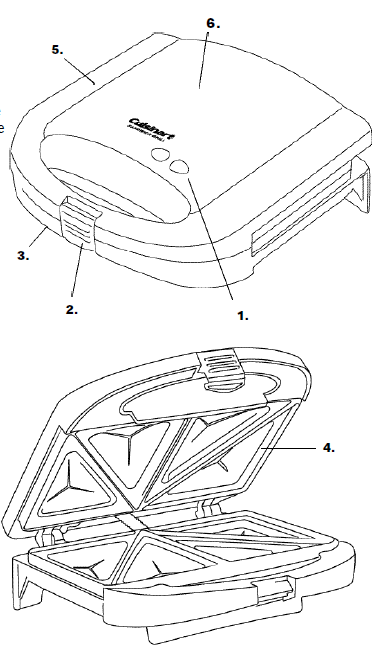 Cuisinart WM-SW2N Dual-Sandwich Electric Grill 1