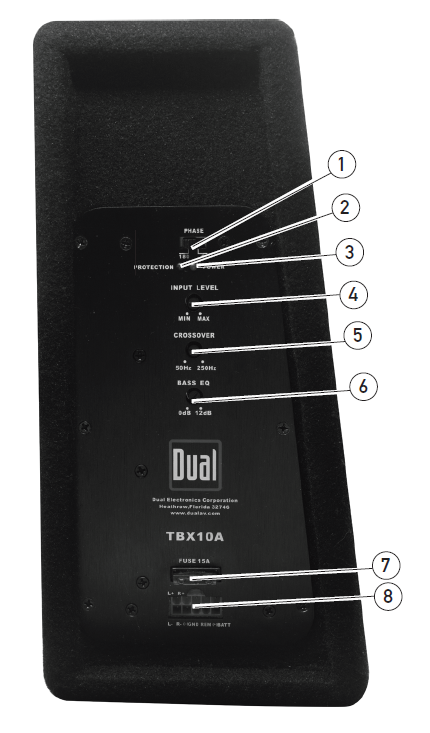 Dual TBX10A Built in Amplifier User Manual Dual TBX10A Built in Amplifier 1