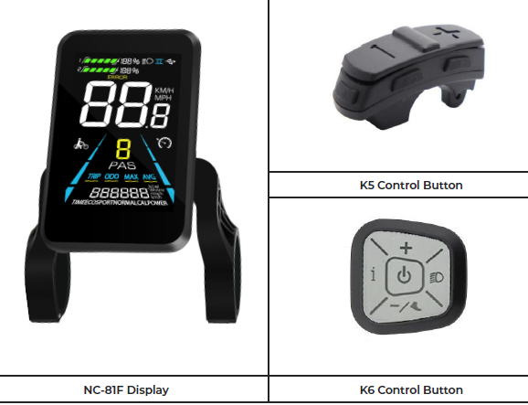 Ebikeling NC 81F Electric Bike Display-1