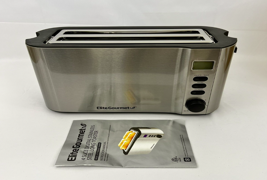 Elite Gourmet ECT4400 Long Slot 4 Slice Toaster Instructuion Manual