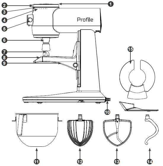 GE Profile P8MSASS6TBB Auto Sense Smart Mixer-2
