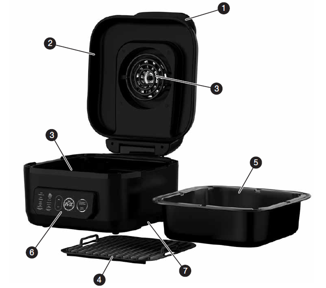 George Foreman MCAFD800D 7-in-1 Electric Indoor Grill 1