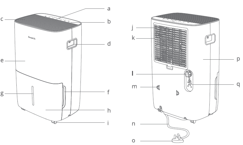GoveeLife H7151 50 to 109 Pint Smart Auto Dehumidifier User Manual GoveeLife H7151 50 to 109 Pint Smart Auto Dehumidifier-1