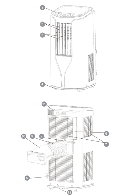 Gree G1712PACSHCA Portable Room Air Conditioner User Manual Gree G1712PACSHCA Portable Room Air Conditioner-3