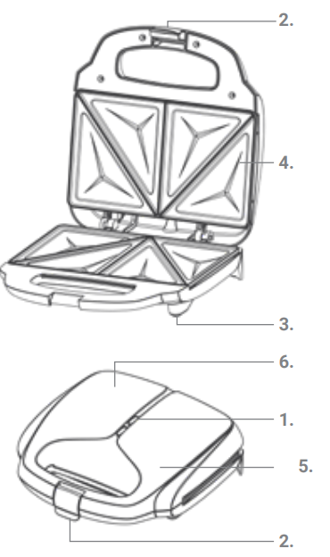 GreenLife Pro Electric Panini Press Grill-Sandwich Maker Instructions Manual GreenLife Pro Electric Panini Press Grill-Sandwich Maker 1