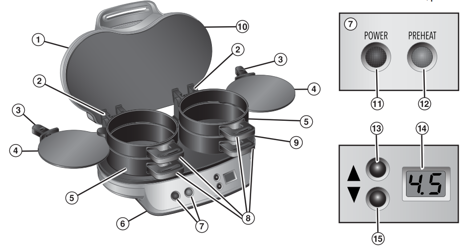 Hamilton Beach 25490A Dual Breakfast Sandwich Maker-1