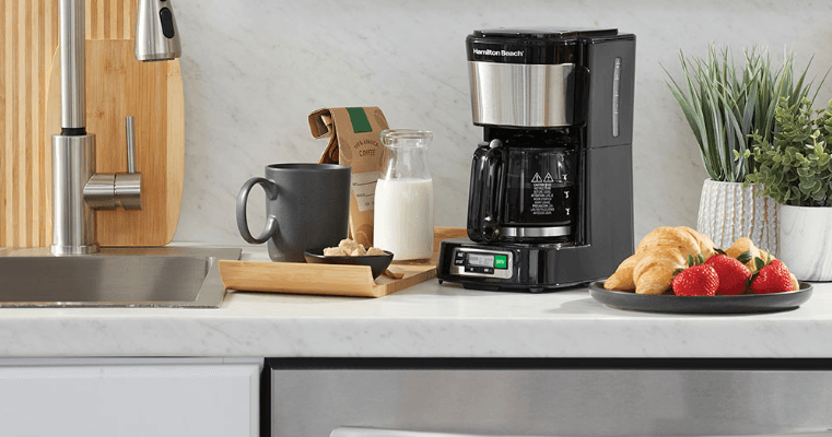 Hamilton Beach 46110 5 Cup Compact Drip Coffee Maker-featured