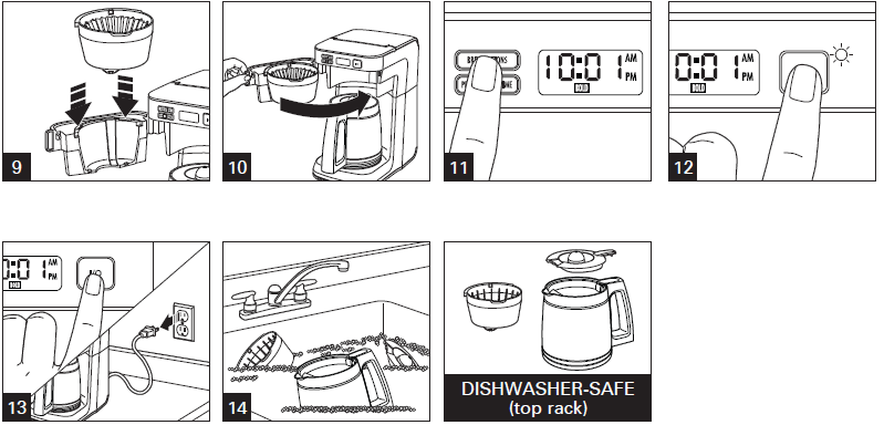 Hamilton Beach 46310 Programmable Coffee Maker-3