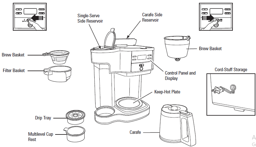 Hamilton Beach 49933 2-Way Drip Coffee Maker-1