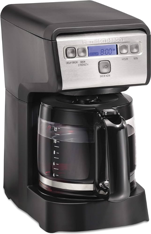 Hamiton Beach 46200 12 Cup Compact Programmable Drip Coffee Maker-product