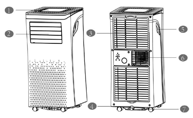 Homcom 823005V70 Air Conditioner-1
