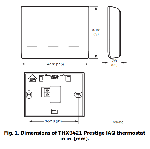 Honeywell Home THX9421R5021WW Prestige Thermostat 1