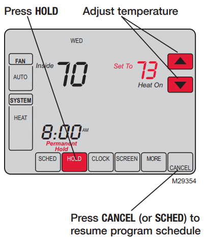 Honeywell TH8110U1003 Vision Pro Digital Thermostat-15