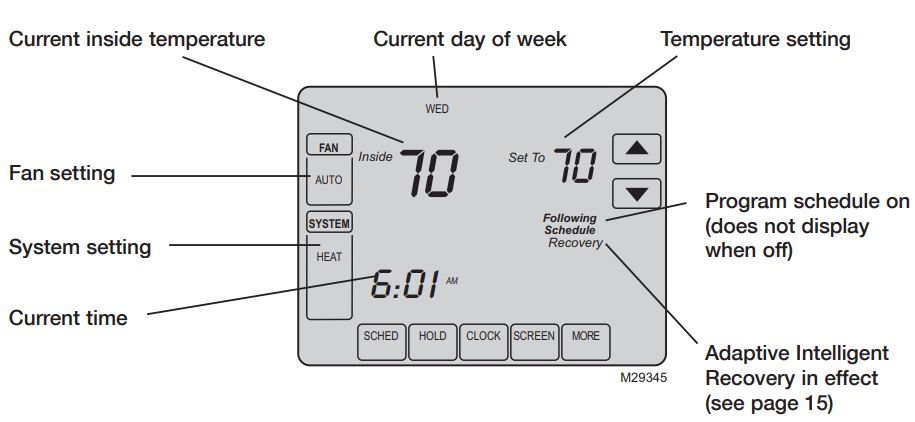 Honeywell TH8110U1003 Vision Pro Digital Thermostat-2