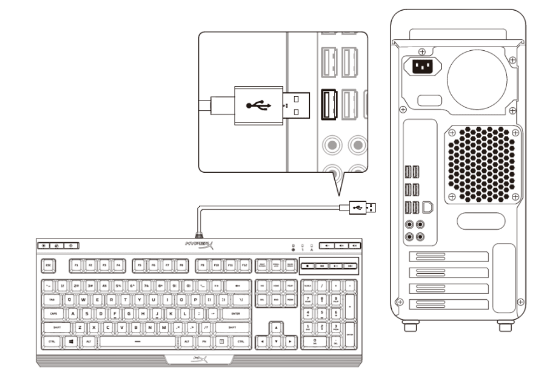 HyperX Alloy Core RGB Membrane Gaming Keyboard-3