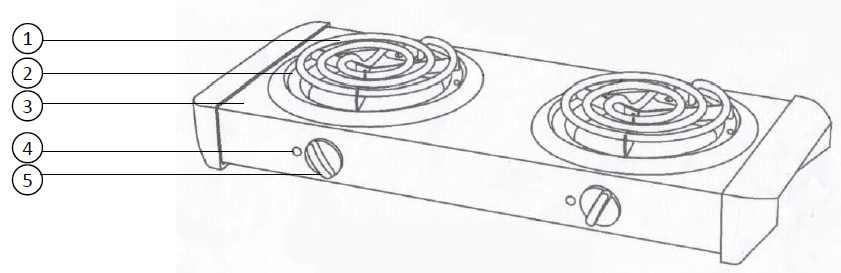 IMUSA USA GAU-80305 Electric Single Burner-2