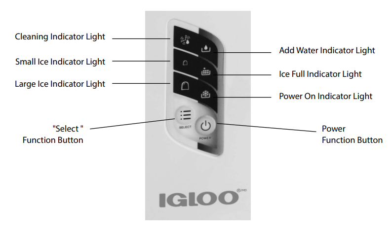 Igloo IGLICEBSC26 Automatic Self Cleaning Ice Maker-2