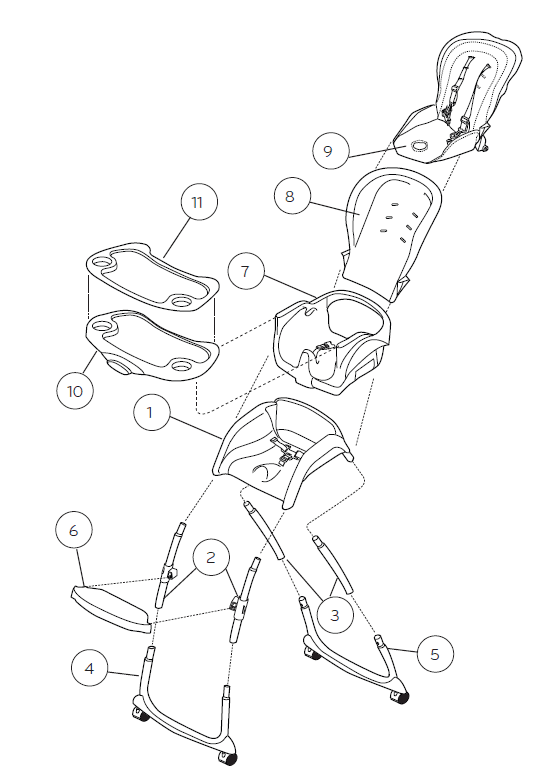 Ingenuity Trio 3 in 1 Baby High Chair User Manual Ingenuity Trio 3 in 1 Baby High Chair-2