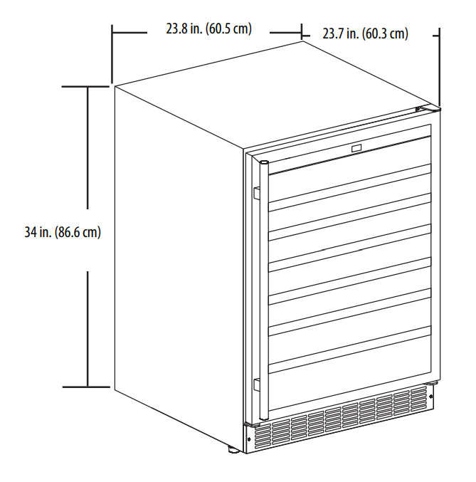 Insignia NS-BI1ZWC 61-Bottle Built-In Wine Cooler User Guide Insignia NS-BI1ZWC 61-Bottle Built-In Wine Cooler-2