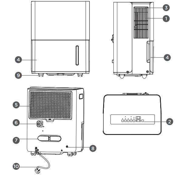 Ivation IVAMDH50 Dehumidifier With Pump User Manual-1