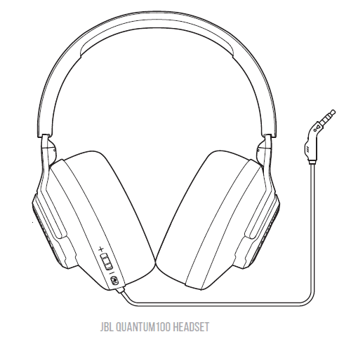 JBL Quantum 100 Wired Gaming Headphones User Guidemanual-3