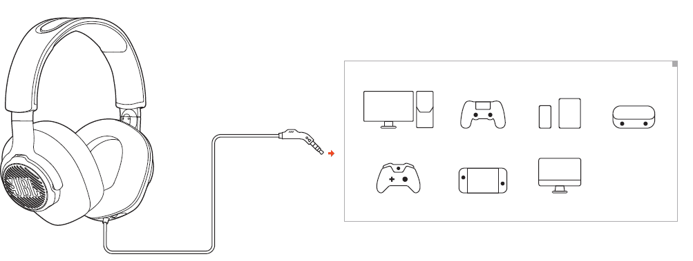 JBL Quantum 100 Wired Gaming Headphones User Guidemanual-8