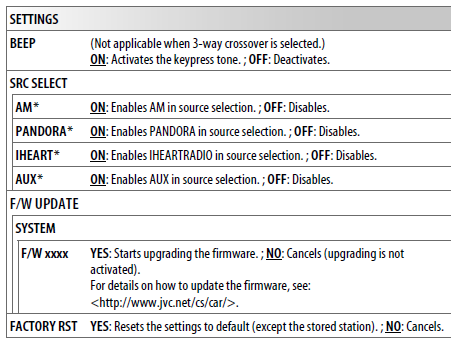 JVC KD-SR82BT In-Dash CD Bluetooth Receiver User Manual JVC KD-SR82BT In-Dash CD Bluetooth Receiver User Manual-7
