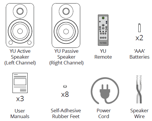 Kanto YU Powered Bookshelf Speakers-1