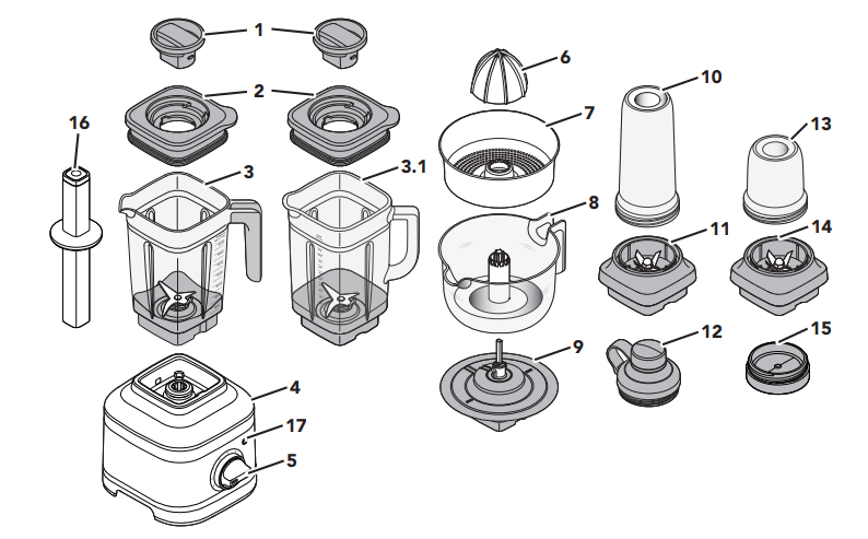 KitchenAid KSB4027PT K400 Countertop Blender-1