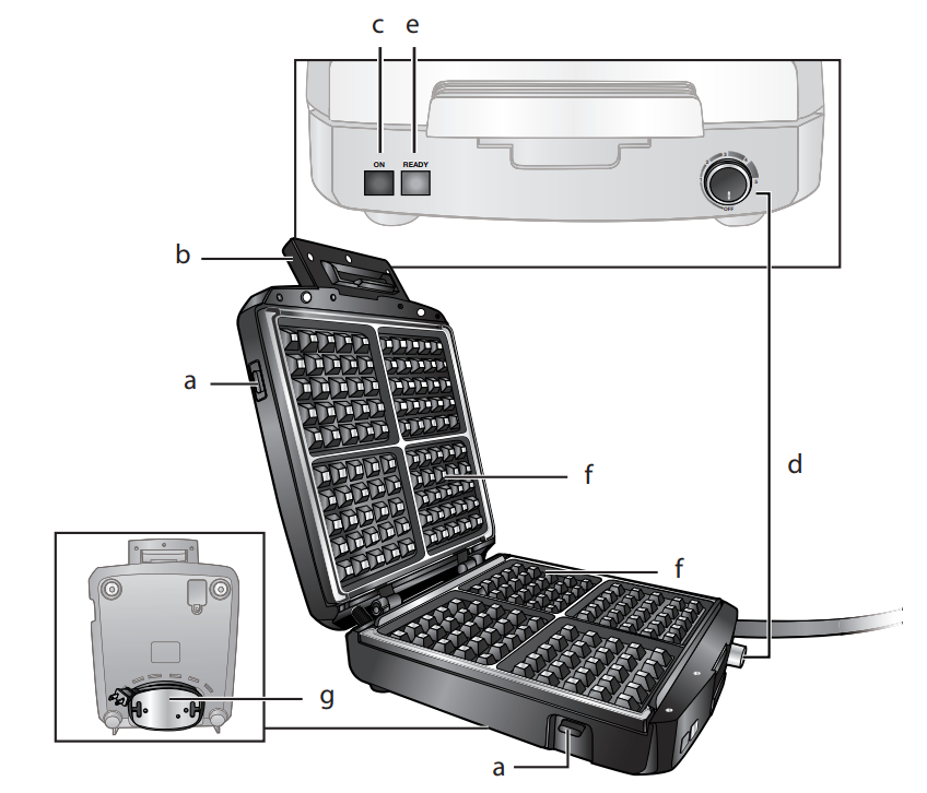 Krups Breakfast Set Stainless Steel Waffle Maker-1