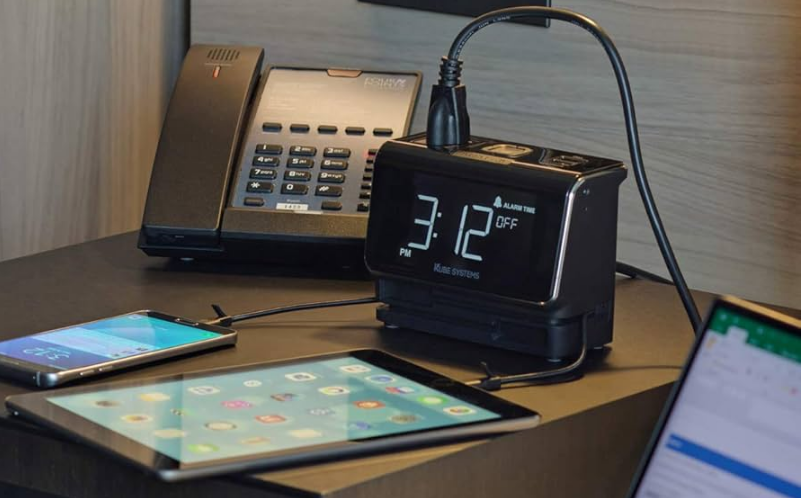 Kube Systems Battery Charger With Alarm Clock-featured