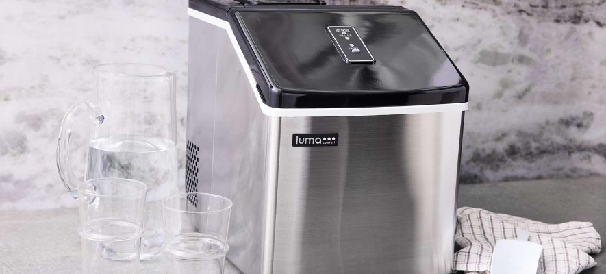 Luma Comfort IM200SS Clear Ice Cube Maker Machine-featured