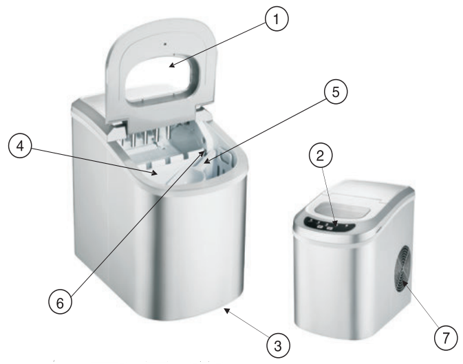 Magic Chef 27-LB Portable Countertop Ice Maker-2