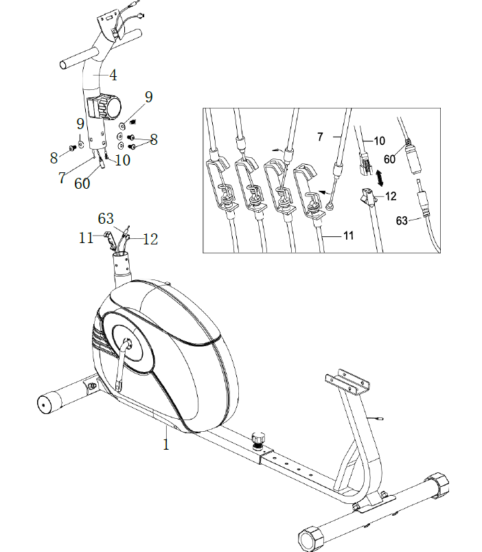 Marcy ME709 Recumbent Exercise Bike 7